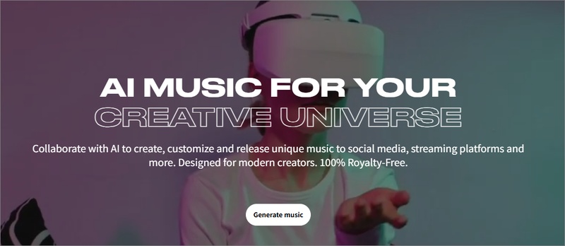 AI音樂生成網站推薦6