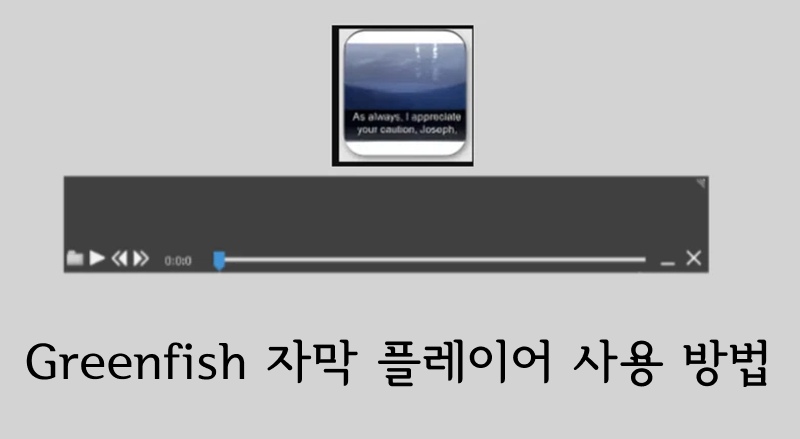 greenfish 자막 플레이어