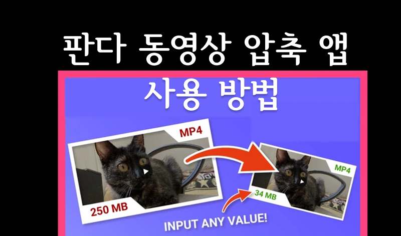 판다 동영상 압축 앱