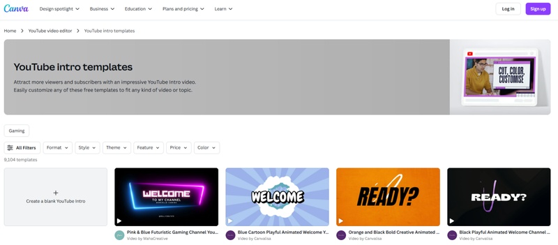 유튜브 인트로 제작 도구 2