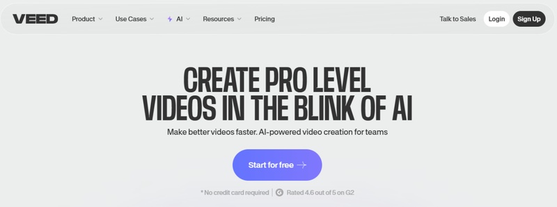 AI 동영상 생성기-VEED