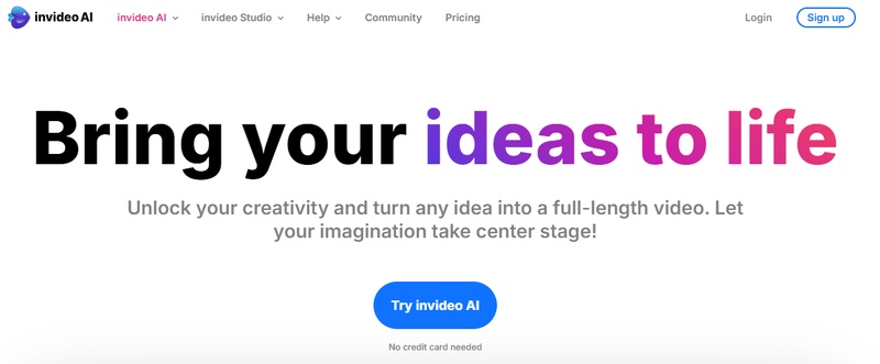 AI 동영상 생성기-Invideo