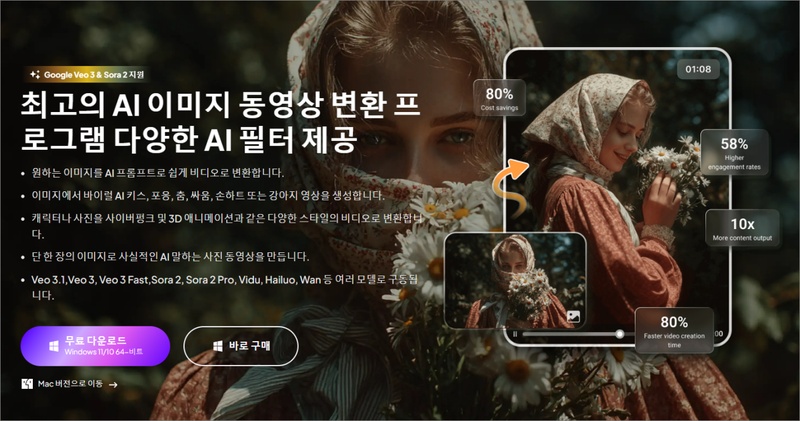 올인원 AI 영상 편집·생성 도구