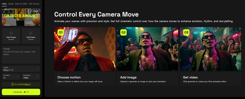 Higgsfield AI 텍스트 영상 만드는 방법 4