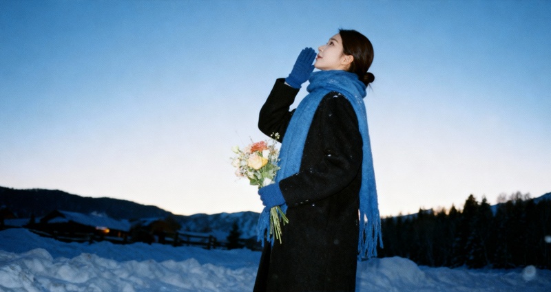 눈 내리는 밤 필터