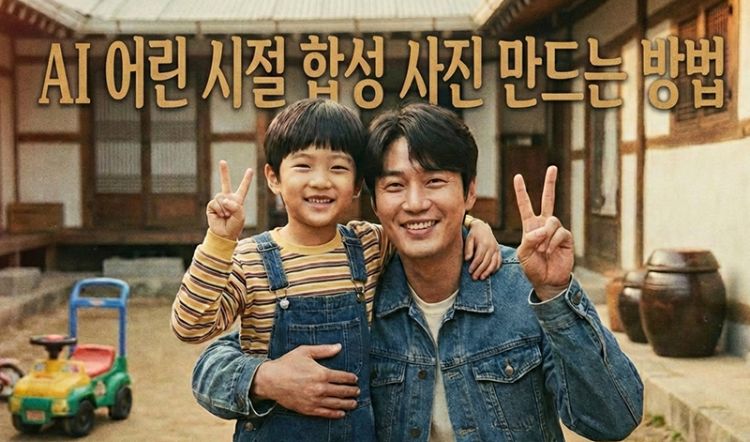 ai 어린이 시절 사진 합성