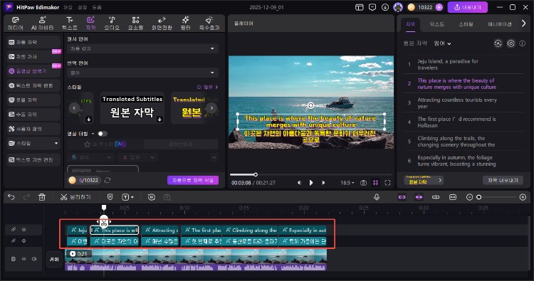 동영상 자동 번역