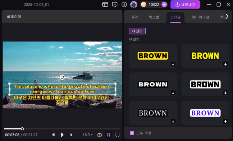 자막 자동 번역