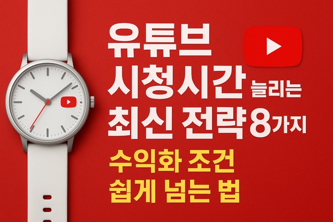 유튜브 시청 시간 늘리는 방법
