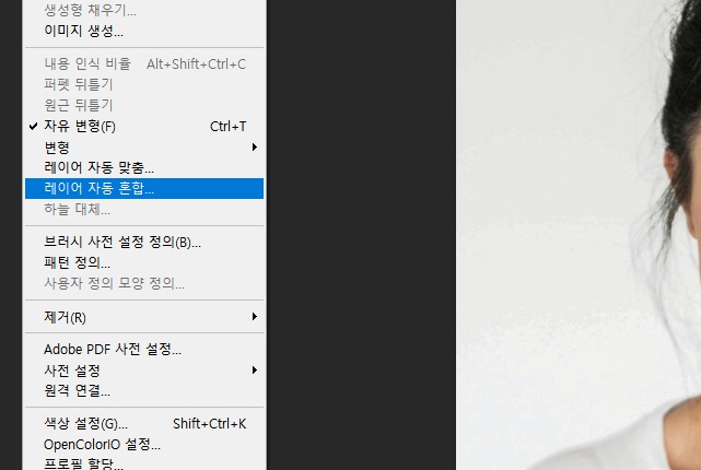 포토샵 얼굴 합성 방법 5