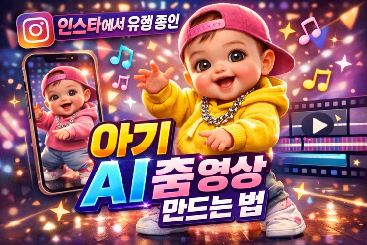 아기 AI 춤 인스타