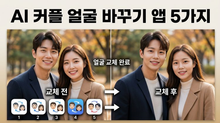 커플 얼굴 바꾸기