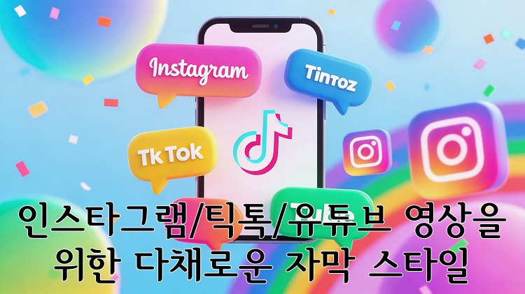 다채로운 자막 스타일