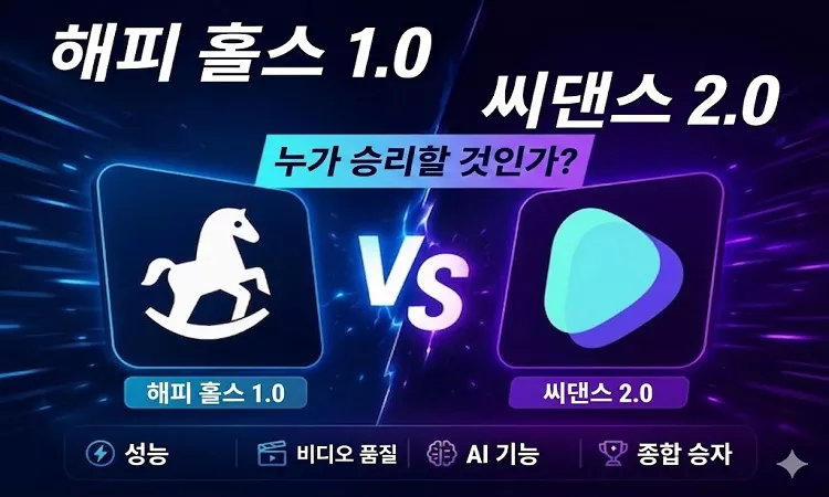 해피호스 1.0 vs 시댄스 2.0 