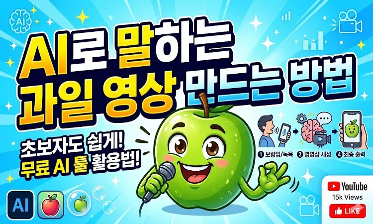 AI로 말하는 과일 영상 만드는 방법
