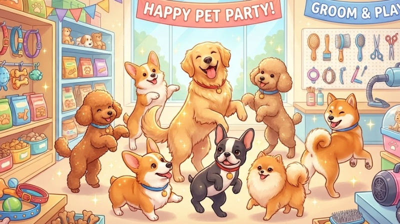 강아지 AI 댄스 영상