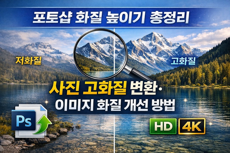 포토샵 화질 높이기