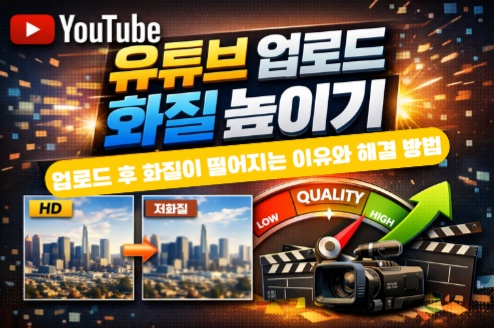 유튜브 업로드 화질 높이기